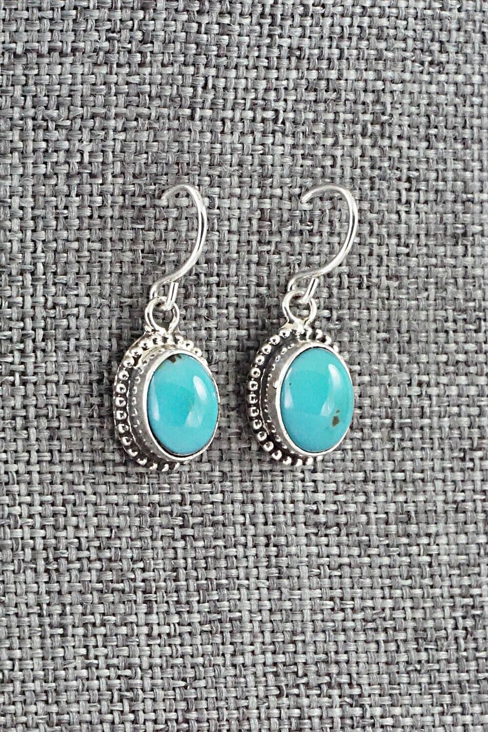 Turquoise & Sterling Silver Earrings - Rosemary Saunders