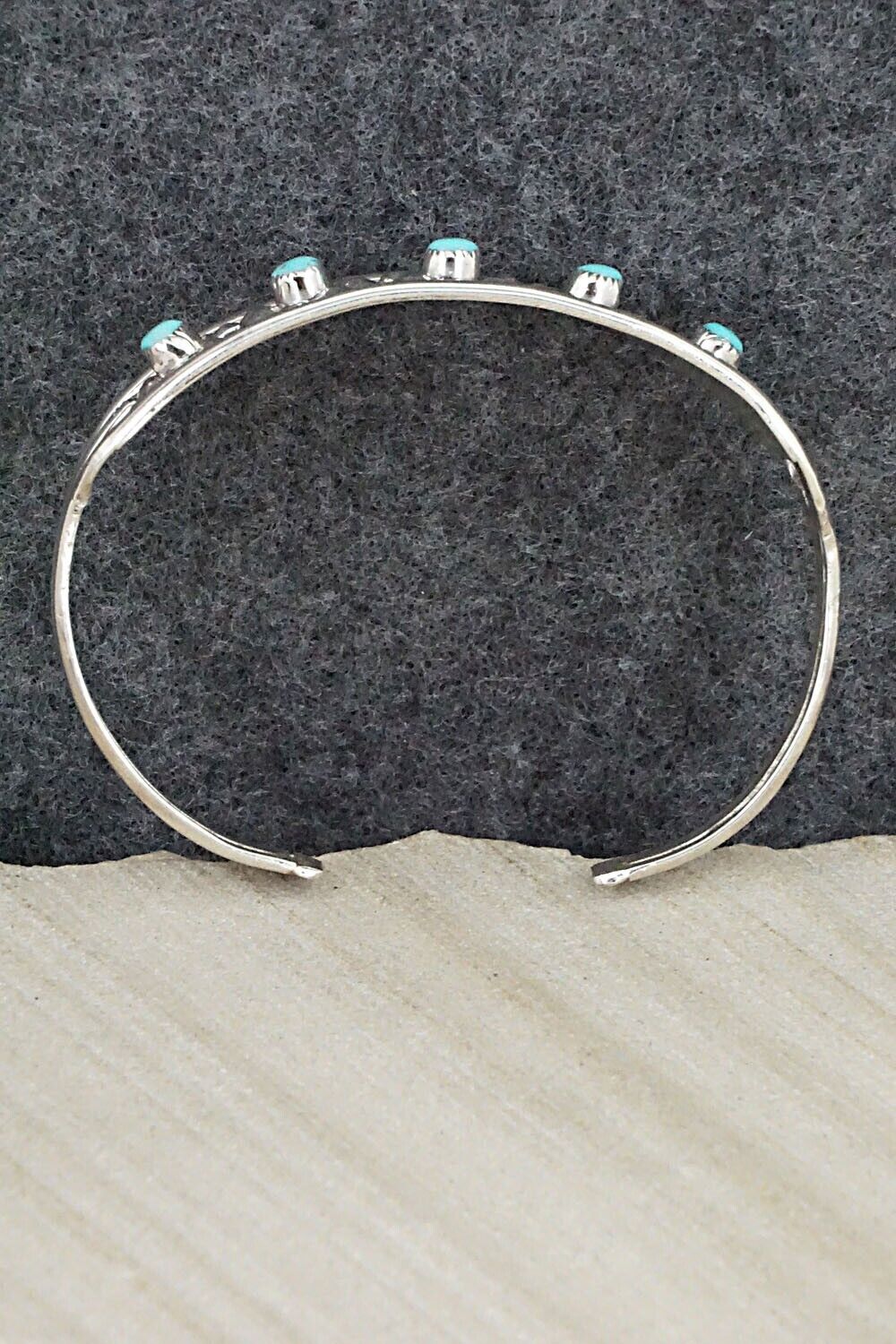 Turquoise & Sterling Silver Bracelet - Ronald Yatsattie