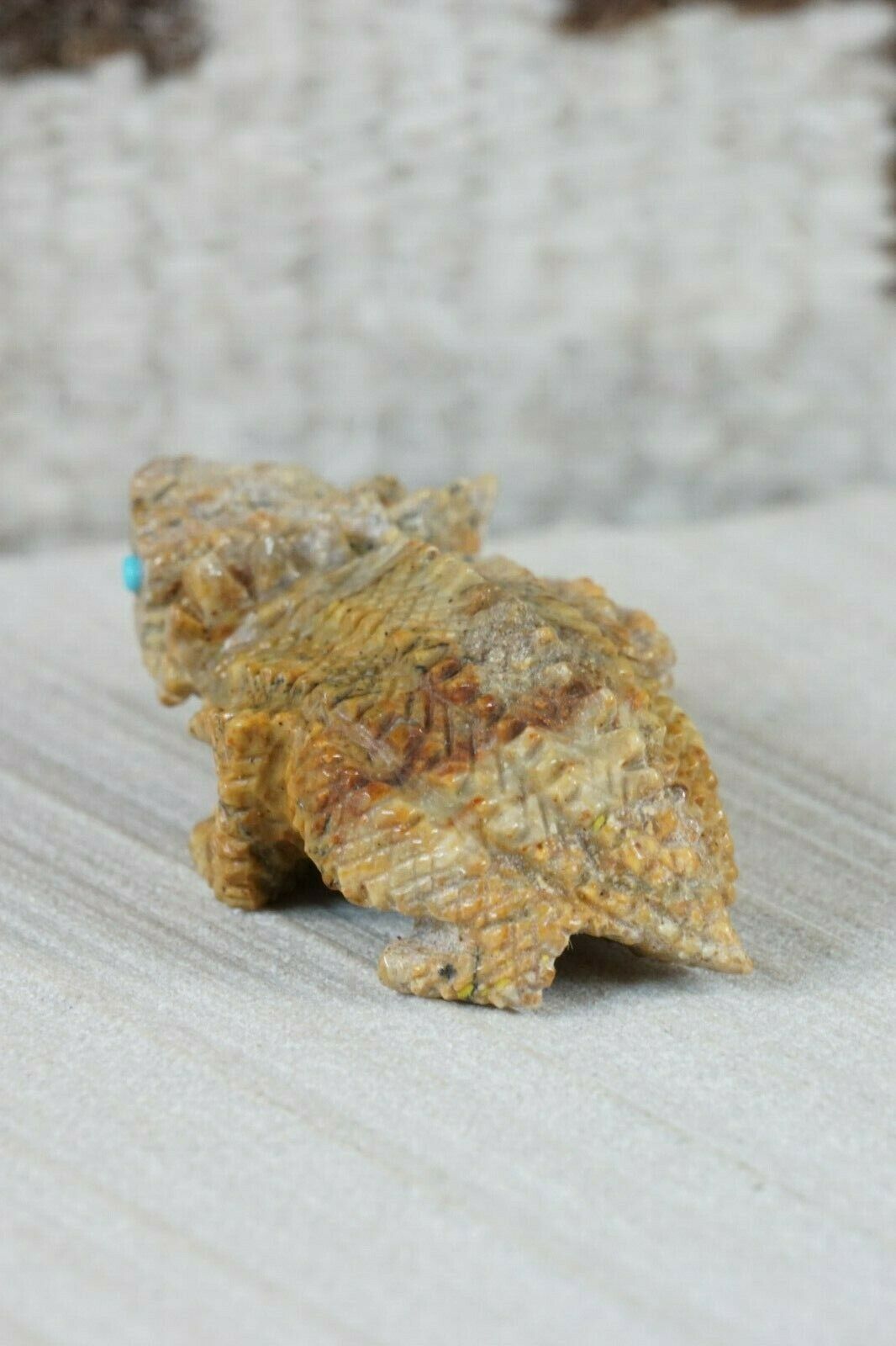 Horned Toad Zuni Fetish Carving - Alvin Haloo - High Lonesome Trading