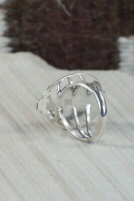 Turquoise & Sterling Silver Ring - Samuel Yellowhair - Size 7.75