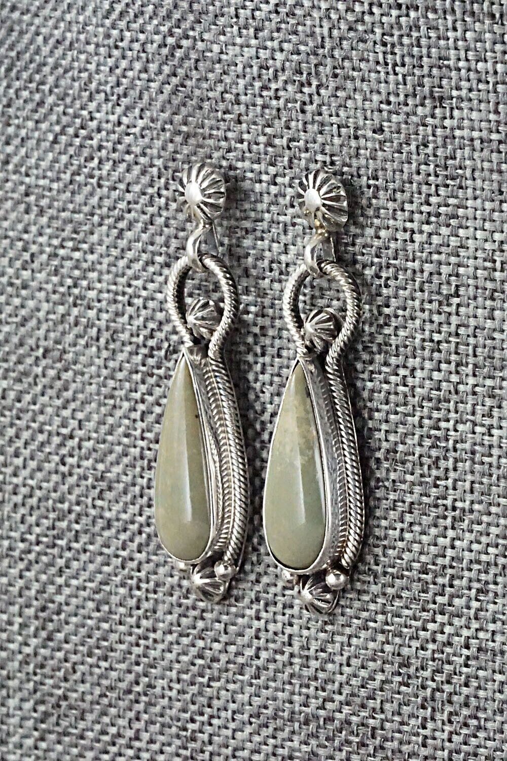 Turquoise & Sterling Silver Earrings - Verley Betone