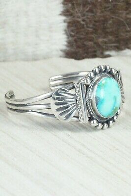 Turquoise and Sterling Silver Bracelet - Leon Martinez