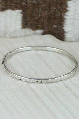Navajo Sterling Silver Bangle Cuff - Elaine Tahe