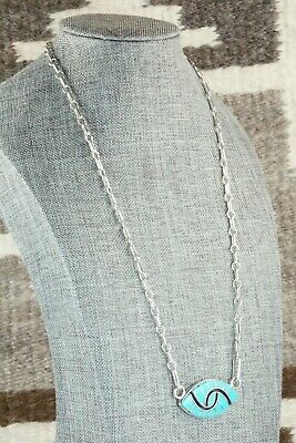 Turquoise & Sterling Silver Necklace - Amy Wesley