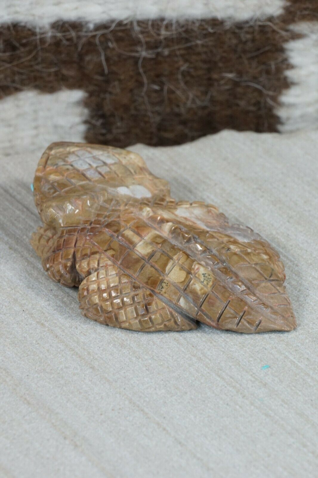 Horned Toad Zuni Fetish Carving - Jonas Hastito