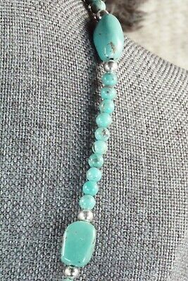 Turquoise & Sterling Silver Necklace - Navajo