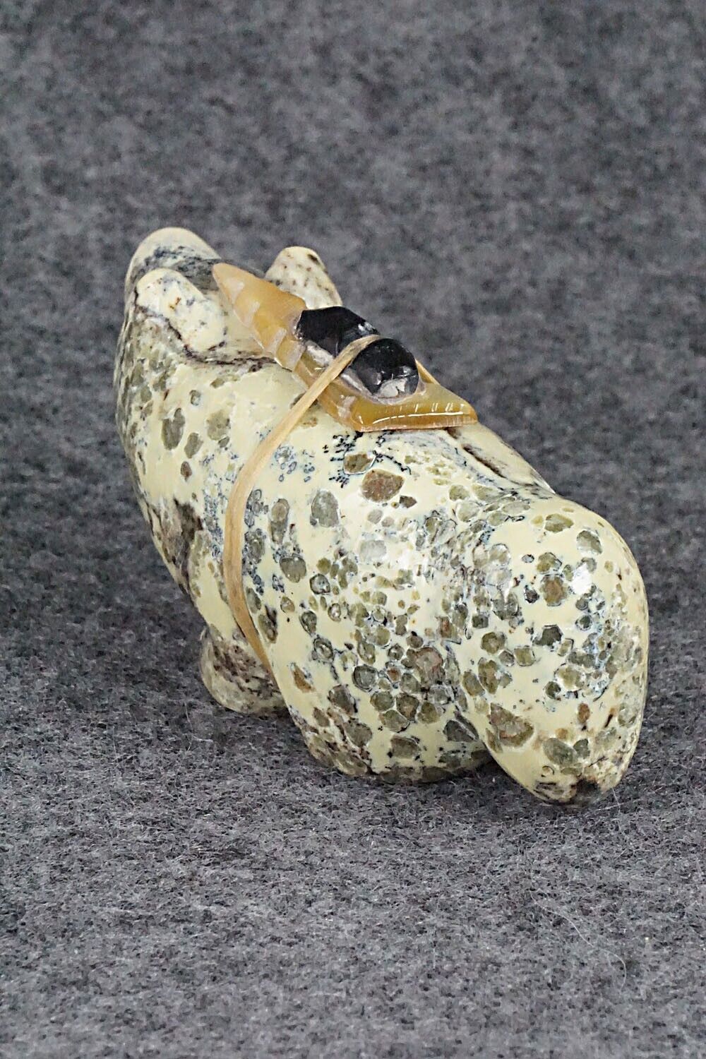 Wolf Zuni Fetish Carving - Delvin Leekya