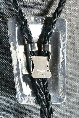Navajo Turquoise & Sterling Silver Bolo Tie - Carson Blackgoat
