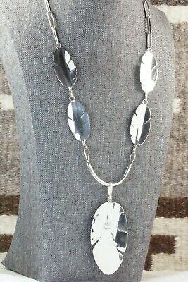 Sterling Silver Feather & Chain Necklace - Ben Begay
