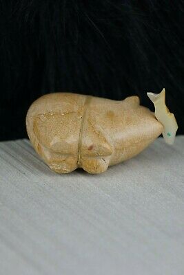 Bear Zuni Fetish Carving - Delvin Leekya - High Lonesome Trading