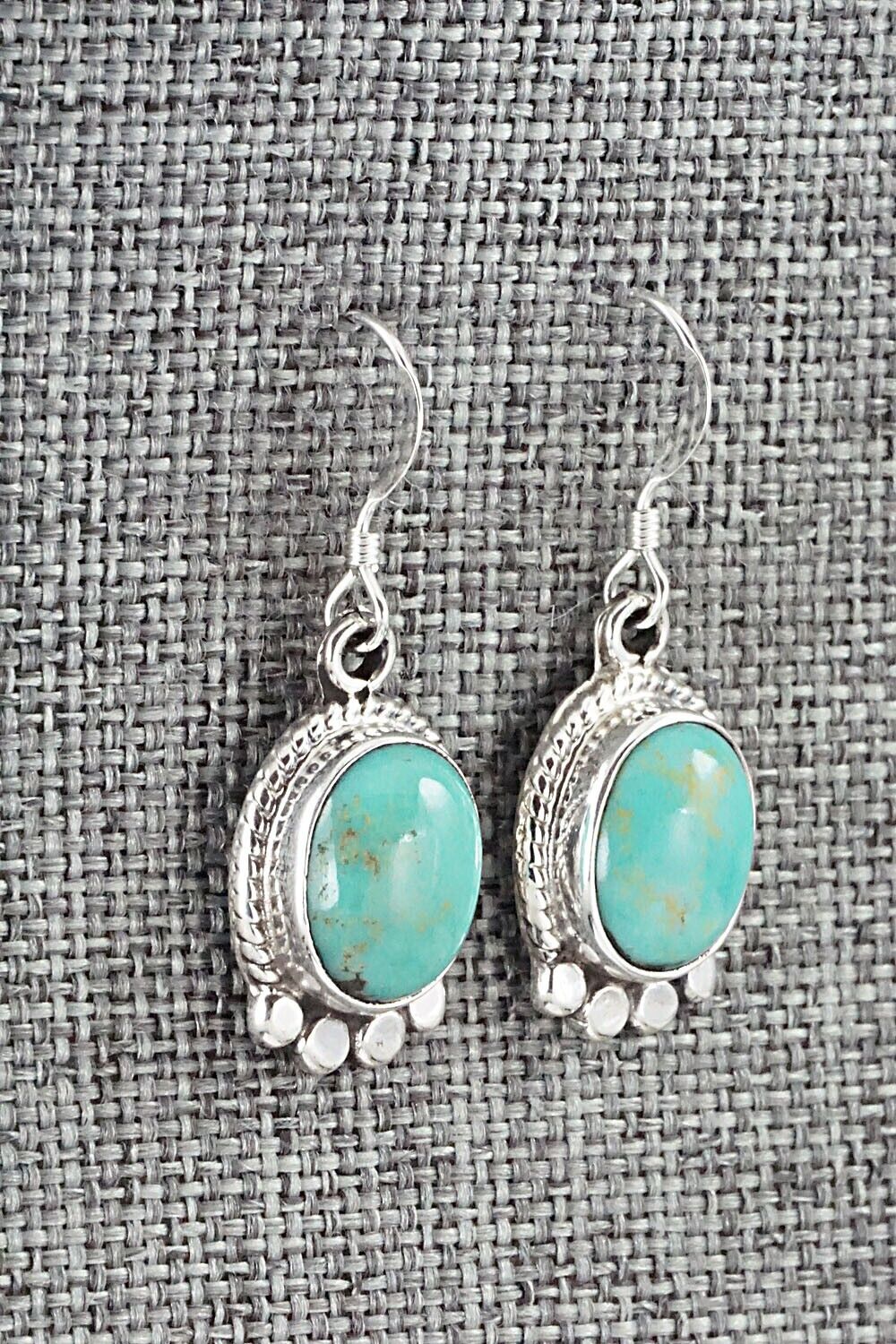 Turquoise and Sterling Silver Earrings - Sharon McCarthy