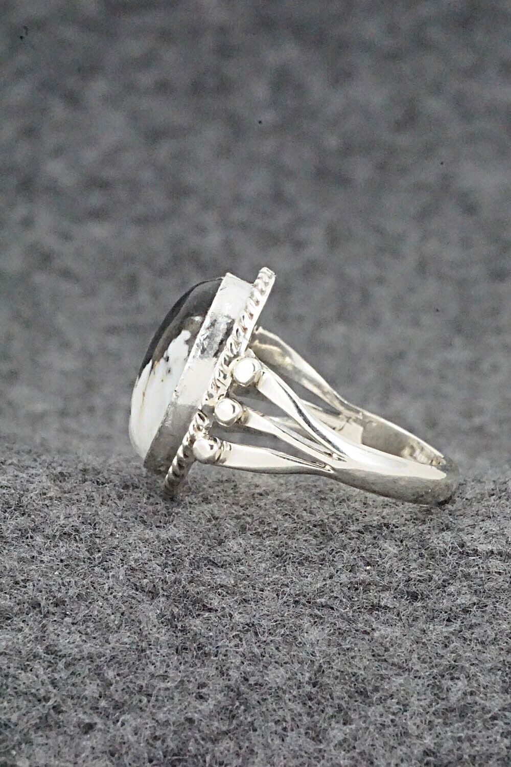 White Buffalo & Sterling Silver Ring - Grace Kenneth - Size 7