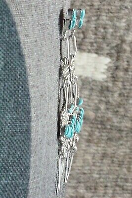 Turquoise & Sterling Silver Earrings - Evangeline Wyaco