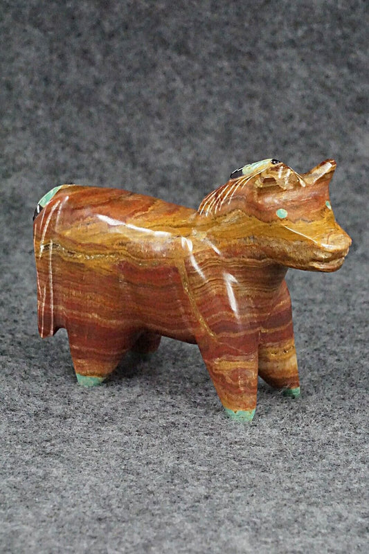Horse Zuni Fetish Carving - Enrike Leekya