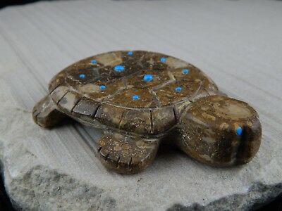 Turtle Zuni Fetish Carving - Reynold Lunasee - High Lonesome Trading