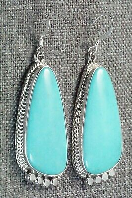 Turquoise & Sterling Silver Earrings - Sharon McCarthy