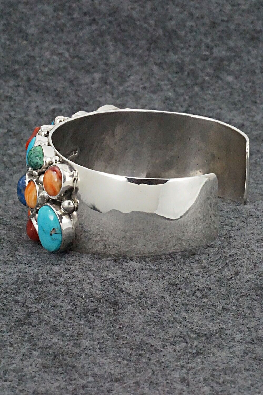 Multi Stone & Sterling Silver Bracelet - Victor Thompson