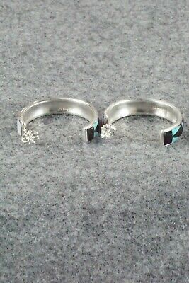 Multi Stone Inlay & Sterling Silver Earrings - Delberta Boone