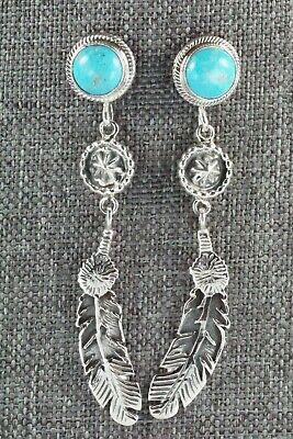 Turquoise & Sterling Silver Earrings - Annie Spencer
