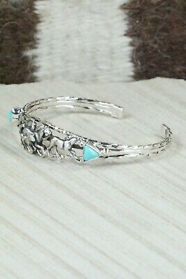 Turquoise & Sterling Silver Bracelet - Bobby Platero