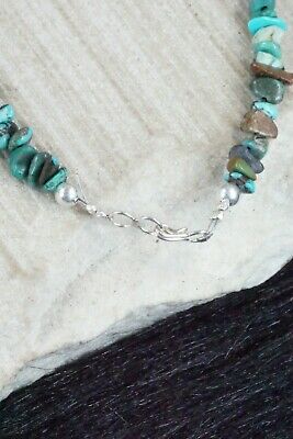 Turquoise & Sterling Silver Necklace - Navajo