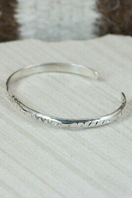 Navajo Sterling Silver Bracelet - Elaine Tahe