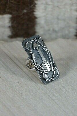 Navajo Sterling Silver Arrow Ring - Native American - Size 4.75