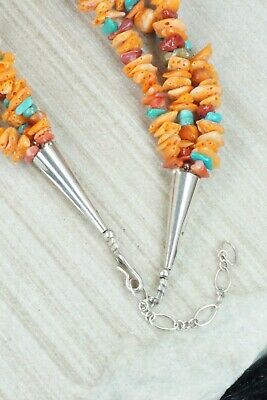 Spiny Oyster & Sterling Silver Necklace - Daniel Coriz