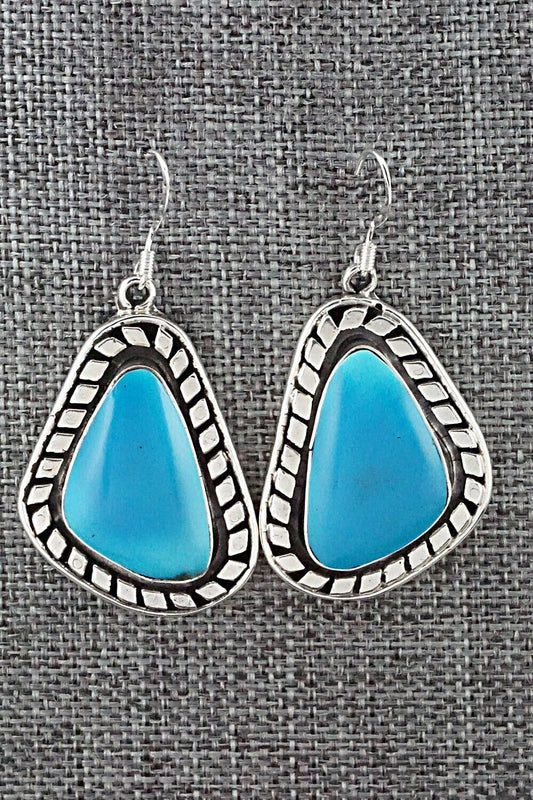 Turquoise and Sterling Silver Earrings - Sharon McCarthy