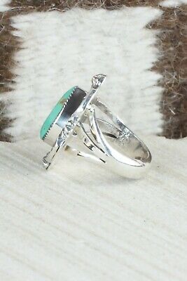 Turquoise & Sterling Silver Ring - Irvin Tsosie - Size 7.25