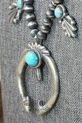Turquoise & Sterling Silver Squash Blossom - Bobby Platero