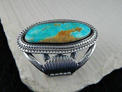 Navajo Royston Turquoise & Sterling Silver Bracelet - Raymond Delgarito - High Lonesome Trading
