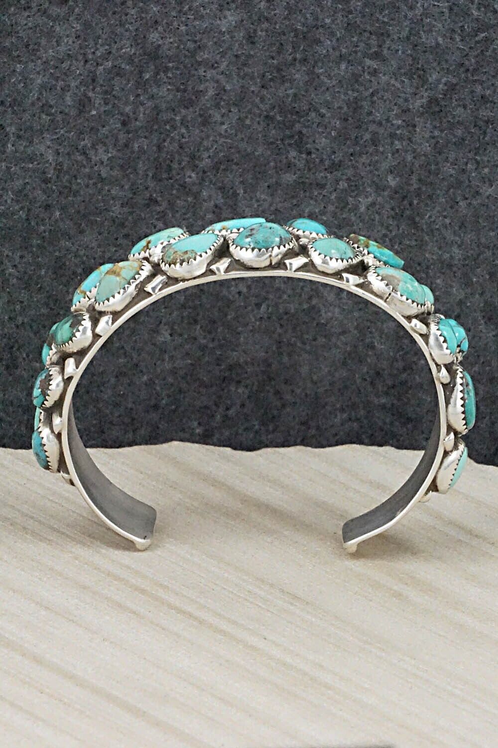 Turquoise & Sterling Silver Bracelet - Priscilla Reeder