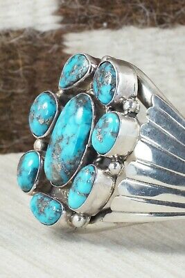 Turquoise & Sterling Silver Bracelet - Ted Brea