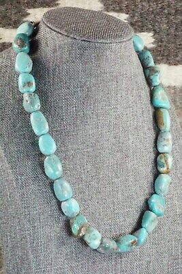Turquoise & Sterling Silver Necklace - Navajo