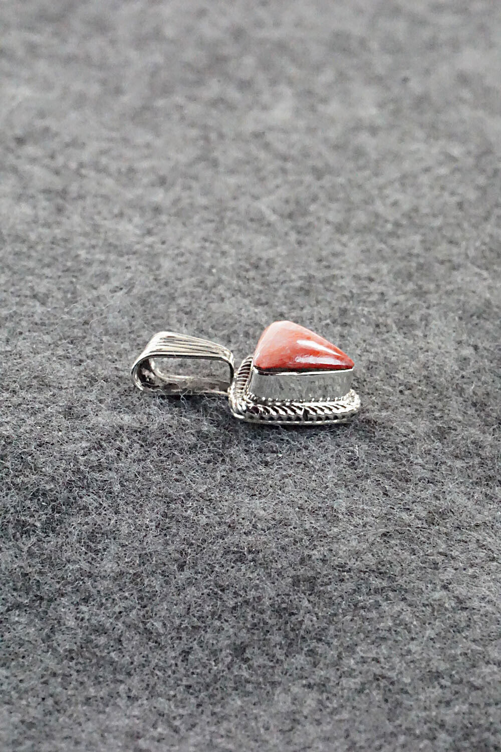 Spiny Oyster and Sterling Silver Pendant - Sadie Jim