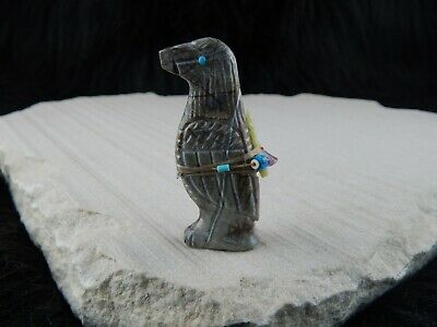 Bird Zuni Fetish Carving - Narren Bowannie - High Lonesome Trading