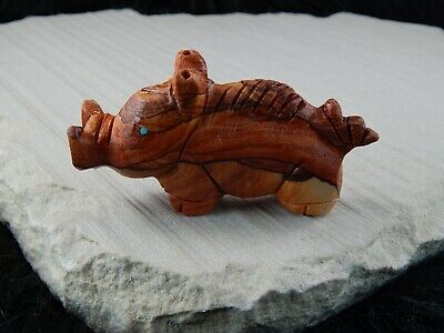 Hog Zuni Fetish Carving - Louise Ponchuella - High Lonesome Trading