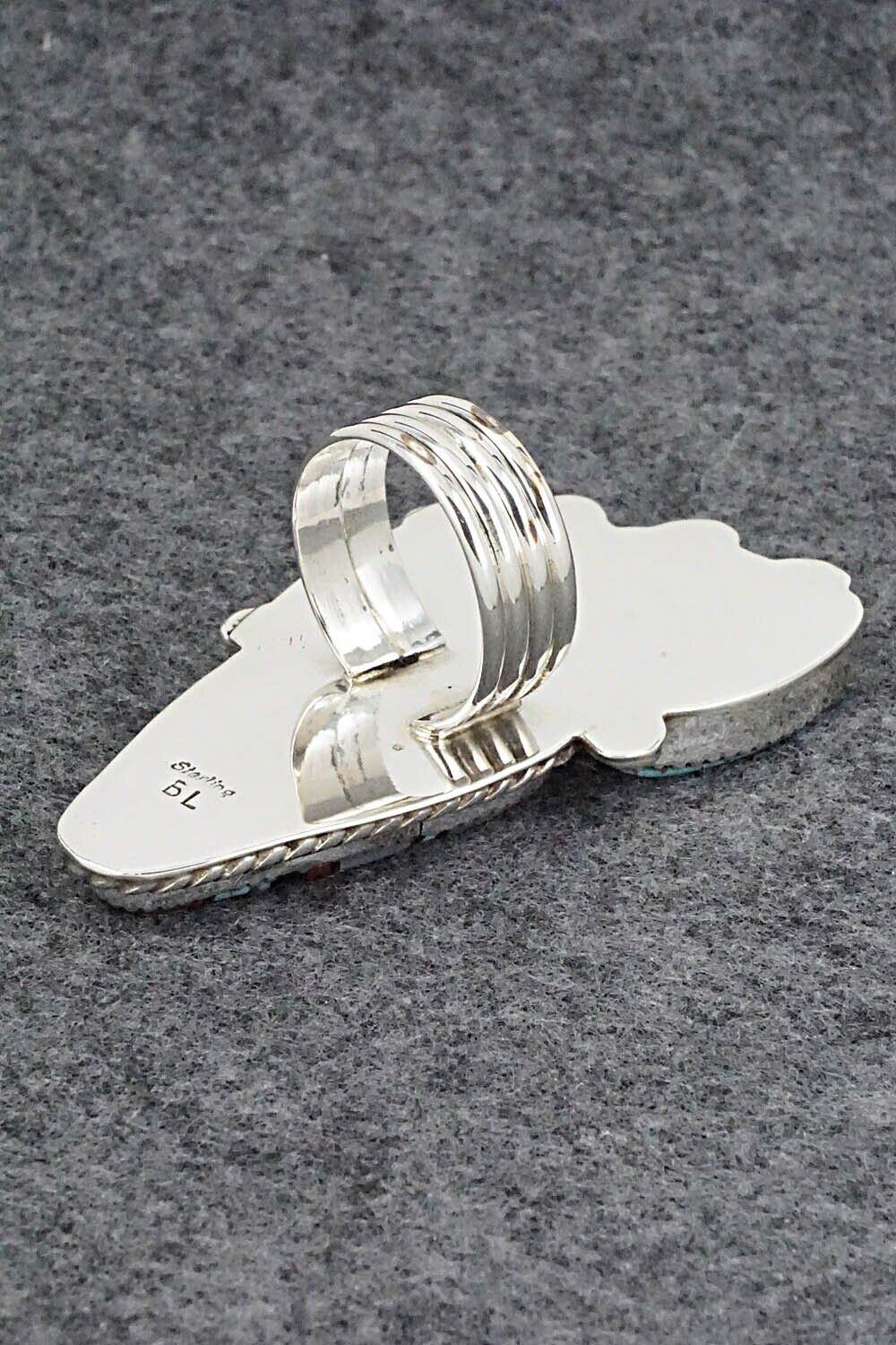 Multi-Stone & Sterling Silver Ring - Ben Livingston - Size 9.5