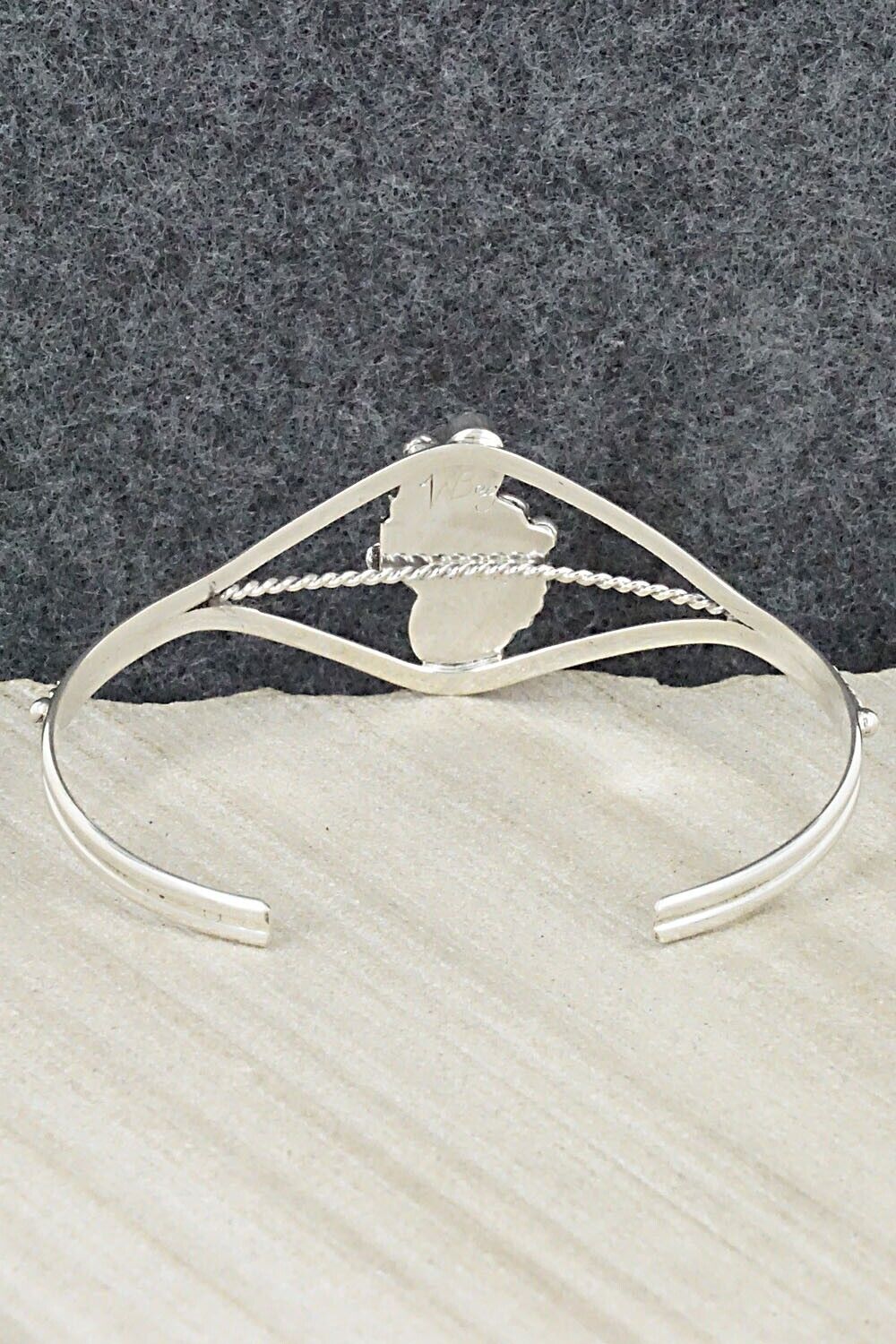 Turquoise, Coral & Sterling Silver Bracelet - William Begay
