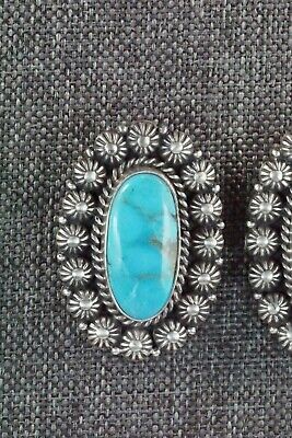 Turquoise & Sterling Silver Earrings - Michael Calladitto