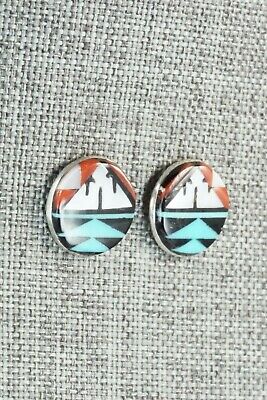 Multi Stone & Sterling Silver Earrings - Leif Esalio