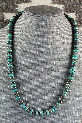 Turquoise & Sterling Silver Necklace - Navajo