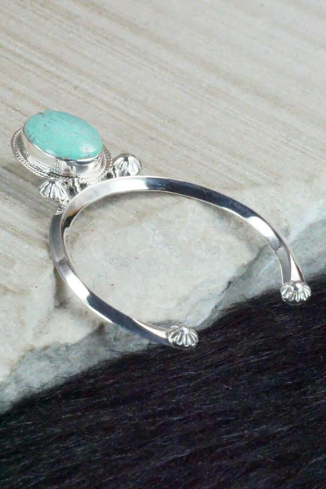 Turquoise & Sterling Silver Naja - Clarence Long