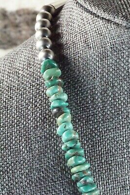 Turquoise & Sterling Silver Necklace - Navajo