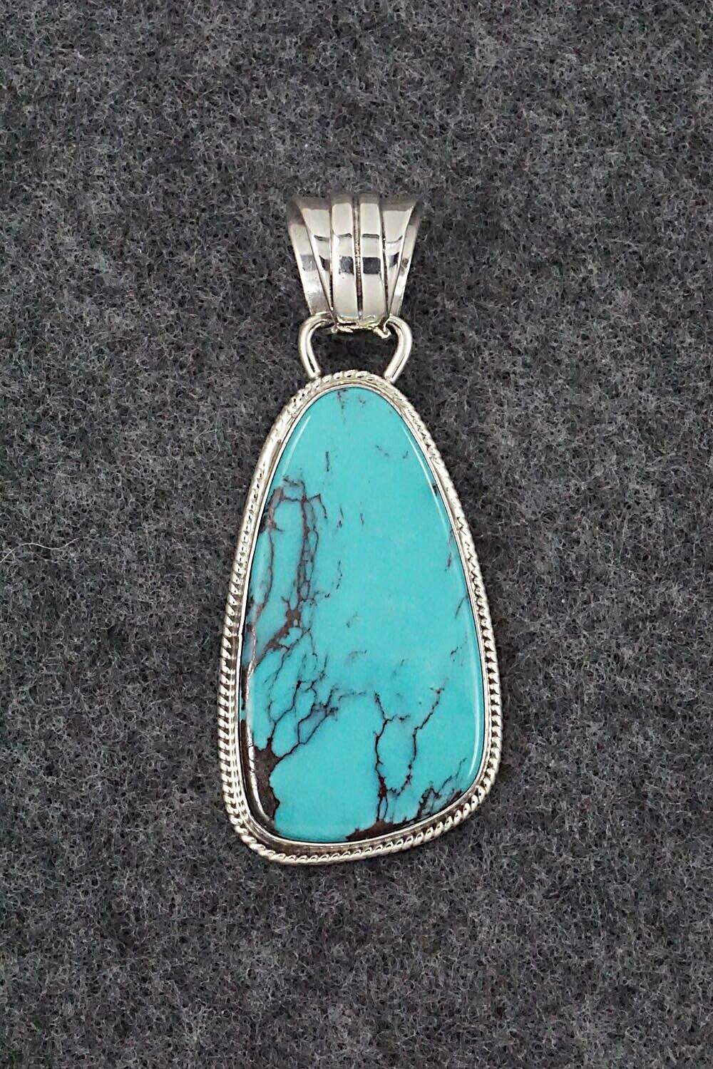 Turquoise and Sterling Silver Pendant - Sharon McCarthy