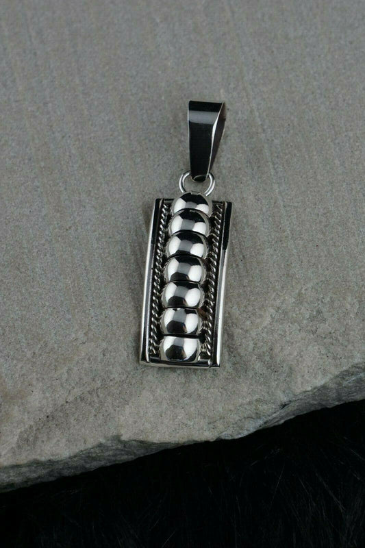 Sterling Silver Pendant - Thomas Charley - Navajo - High Lonesome Trading