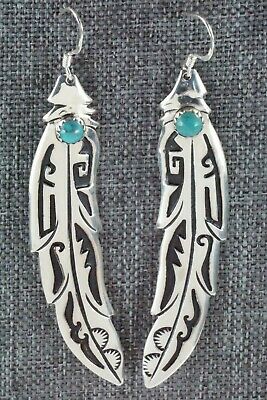 Turquoise & Sterling Silver Earrings - Richard Singer