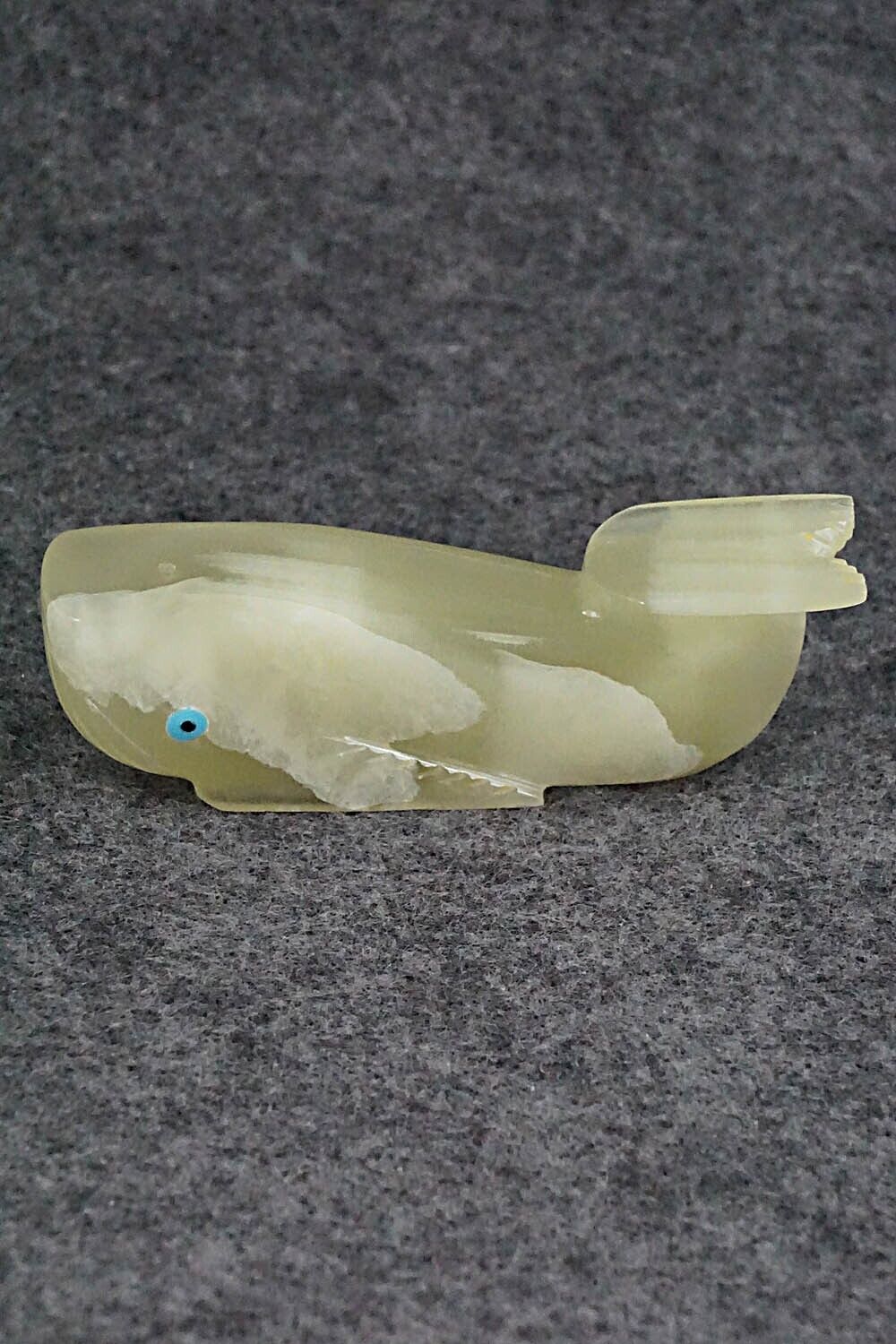Whale Zuni Fetish Carving - Alex Tsethlikai