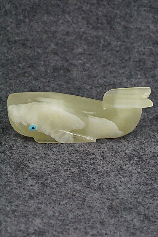 Whale Zuni Fetish Carving - Alex Tsethlikai